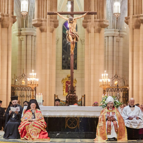 Vísperas Ecuménicas con Su Santidad Bartolomé I en la Catedral de la Almudena en Madrid